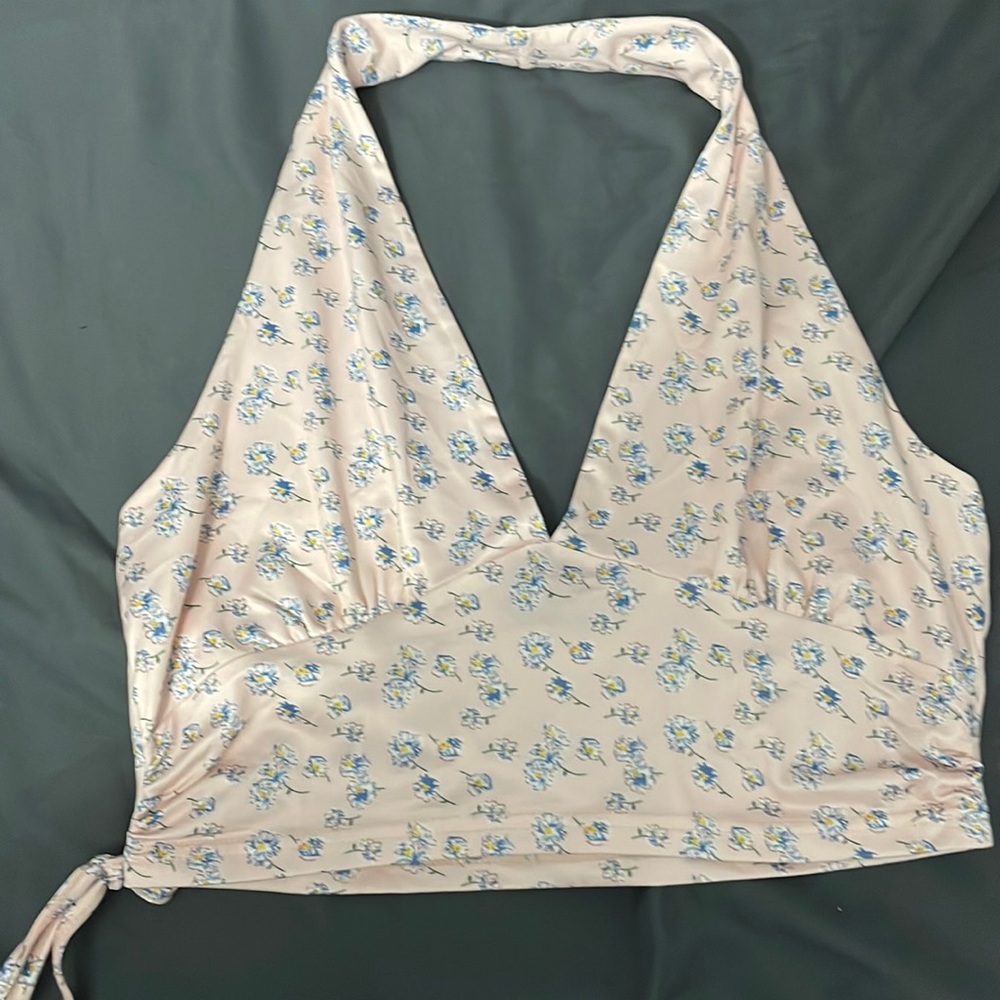 Pink halter top